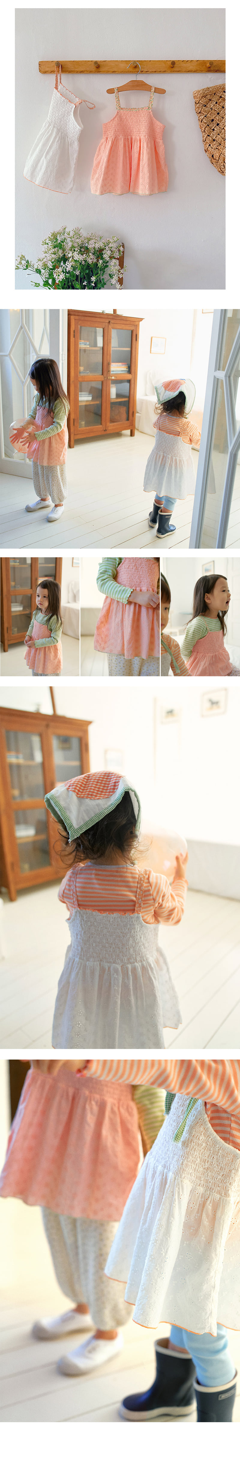 Amber - Korean Children Fashion - #Kfashion4kids - Peach Smoke One-piece - 4