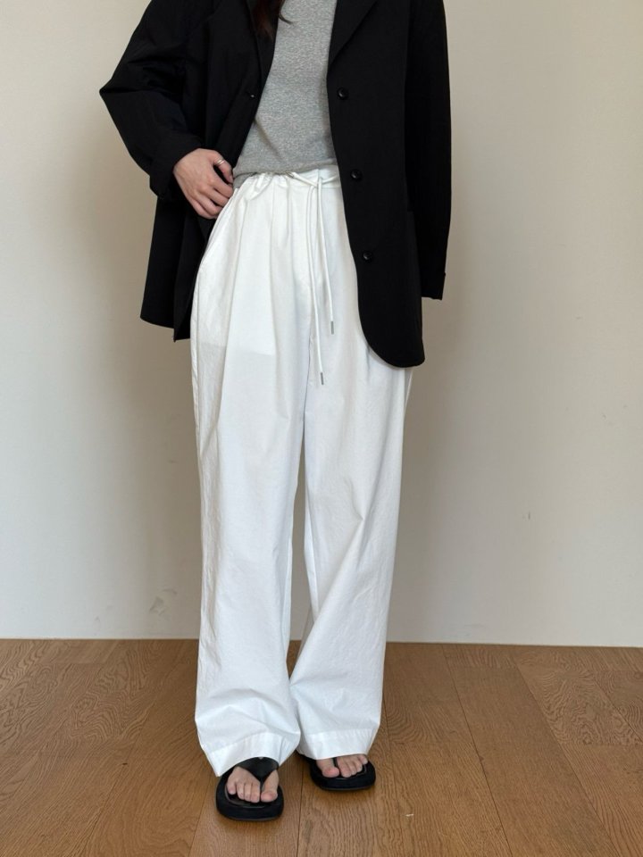 Amygrace - Korean Women Fashion - #momslook - Micael String Cotton Pants - 10