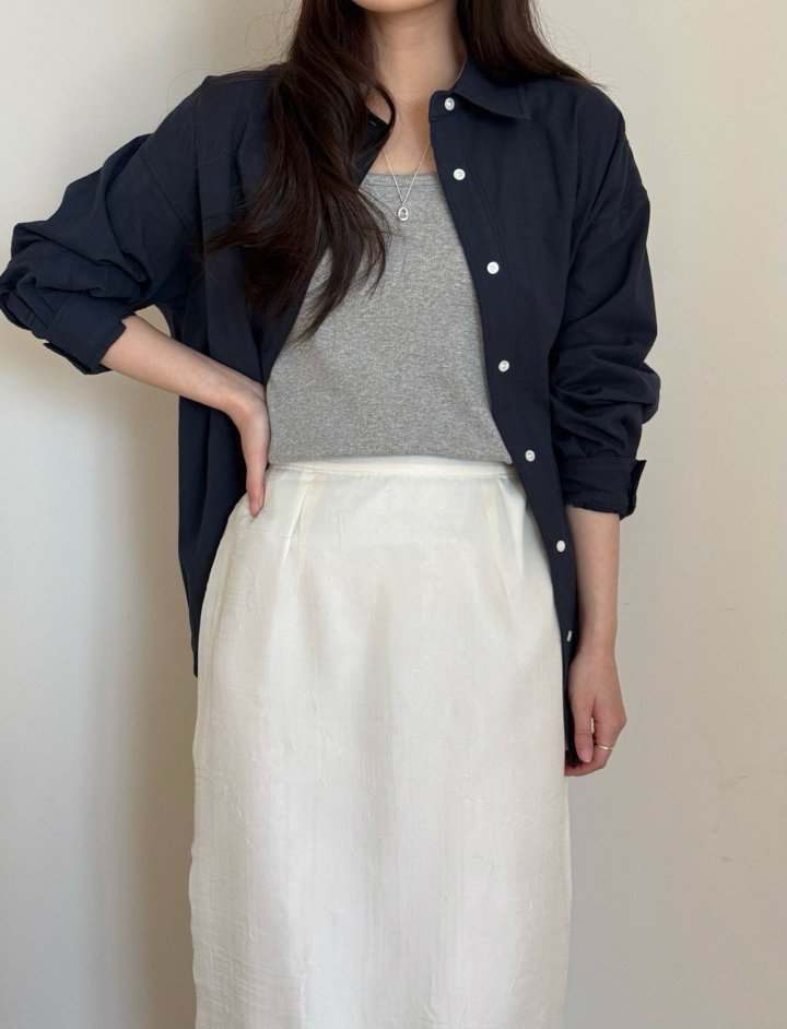 Amygrace - Korean Women Fashion - #momslook - Rib Sleeveless Top - 7