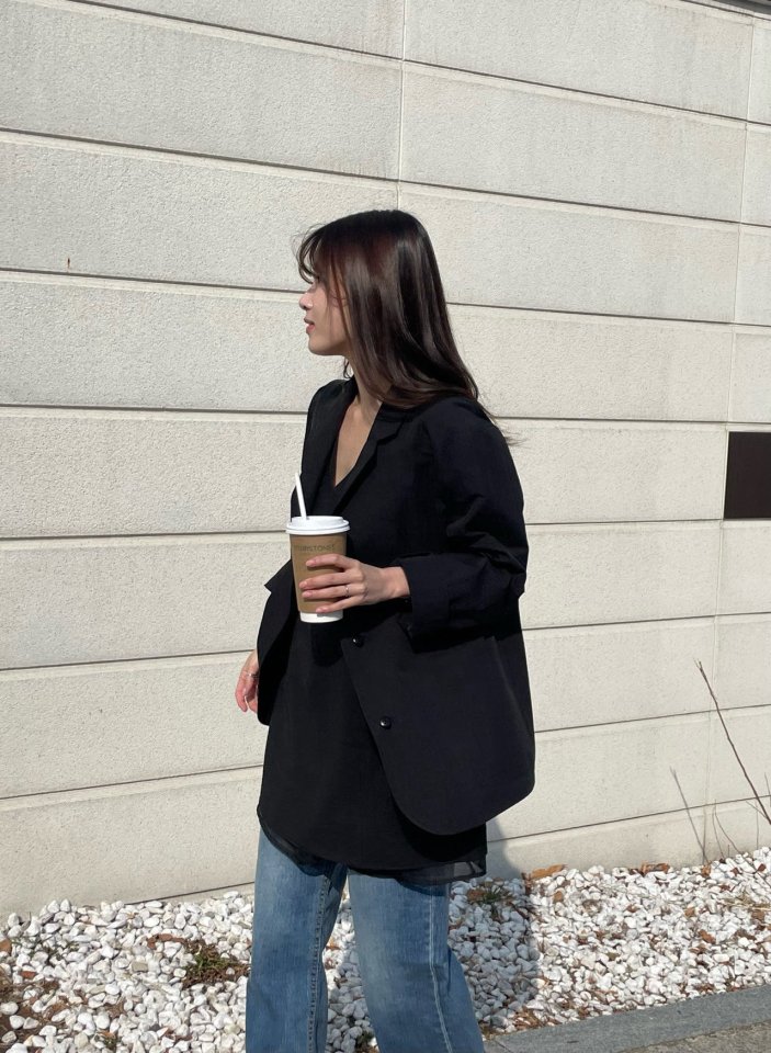 Amygrace - Korean Women Fashion - #momslook - Standard Pocket Jacket - 2