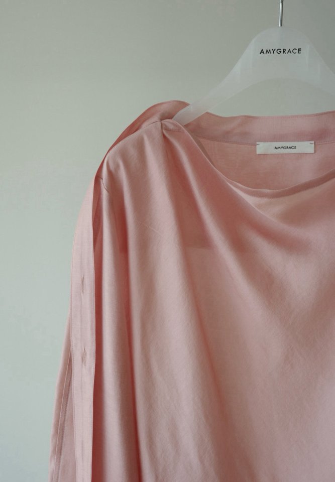 Amygrace - Korean Women Fashion - #momslook - Mermaid Tie Blouse