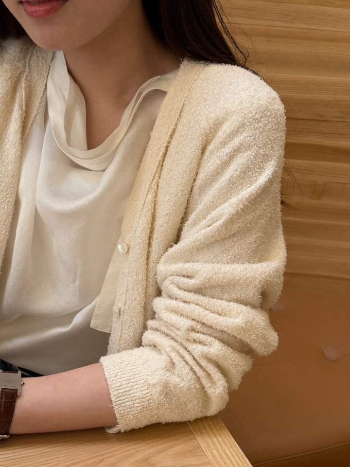 Amygrace - Korean Women Fashion - #momslook - Mermaid Tie Blouse - 5