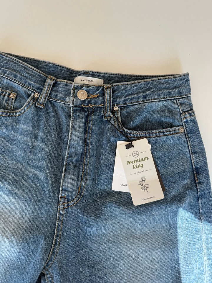 Amygrace - Korean Women Fashion - #momslook - Jackson Denim Pants - 8