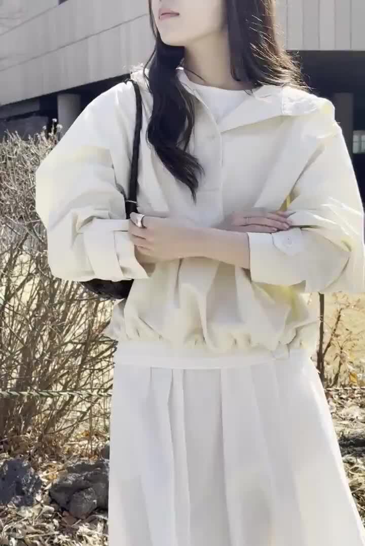 Amygrace - Korean Women Fashion - #momslook - Base Anorak Jumper