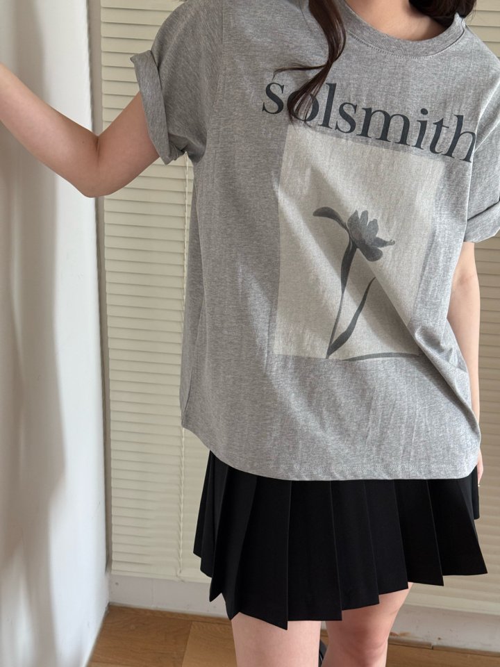 Amygrace - Korean Women Fashion - #momslook - Smith Print Tee - 5