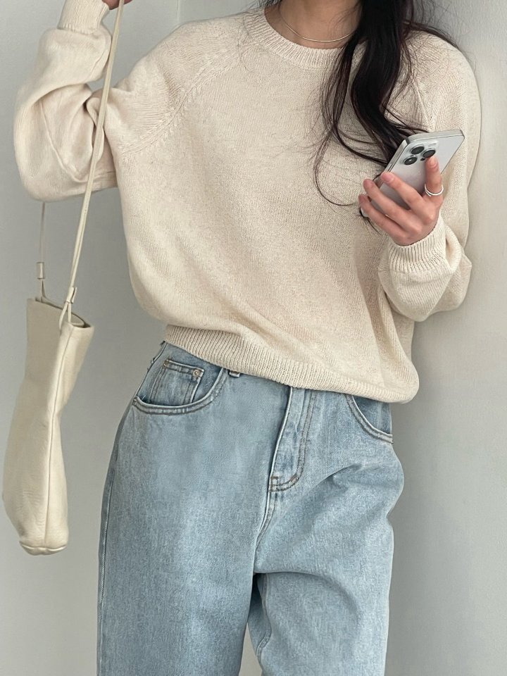 Amygrace - Korean Women Fashion - #momslook - Monne Raglan Knit Pullover - 10