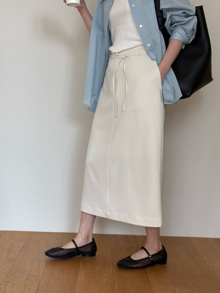 Amygrace - Korean Women Fashion - #romanticstyle - Gardening Pencil Skirt - 5
