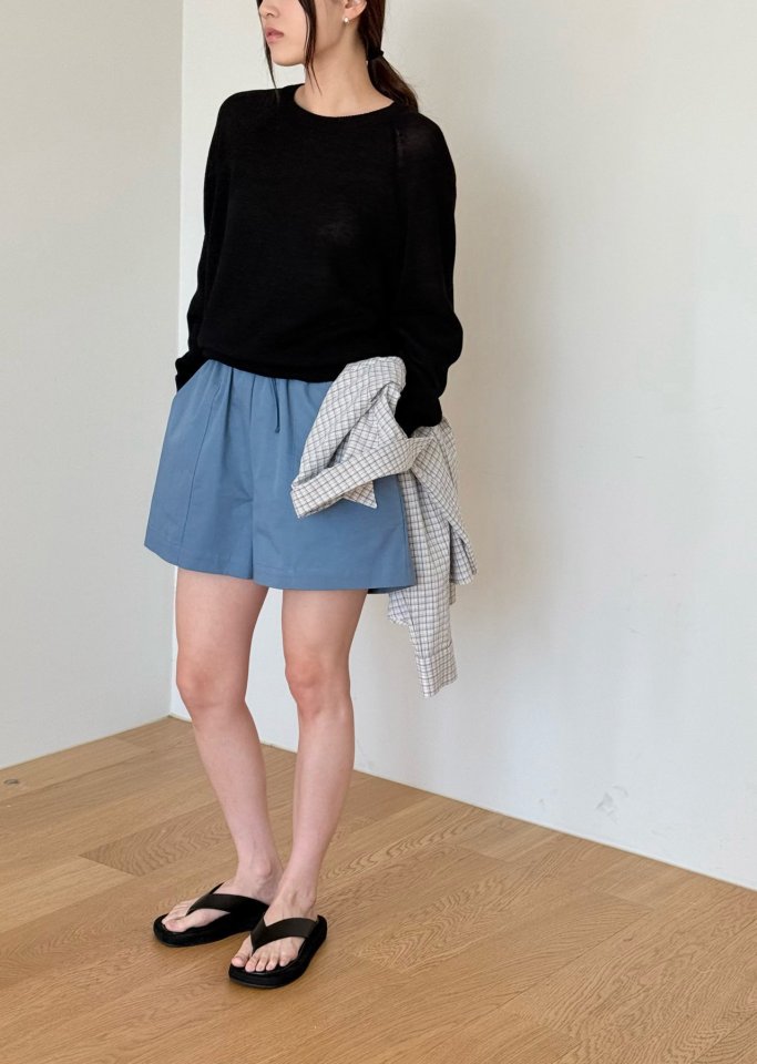 Amygrace - Korean Women Fashion - #thatsdarling - Button Cotton Shorts - 3