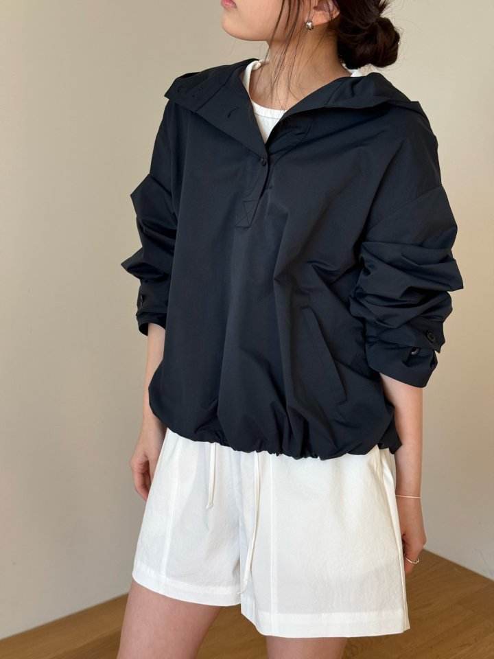 Amygrace - Korean Women Fashion - #vintageinspired - Base Anorak Jumper - 9