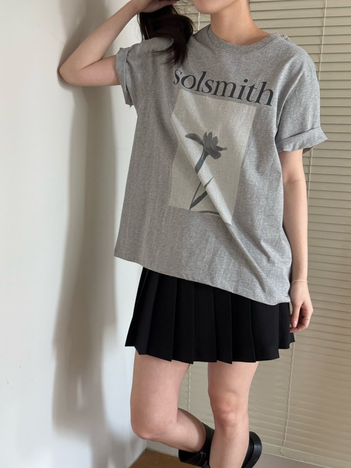 Amygrace - Korean Women Fashion - #vintageinspired - Smith Print Tee - 7