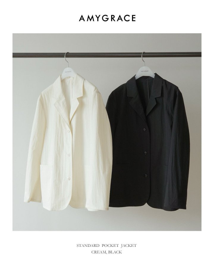Amygrace - Korean Women Fashion - #womensfashion - Standard Pocket Jacket - 9