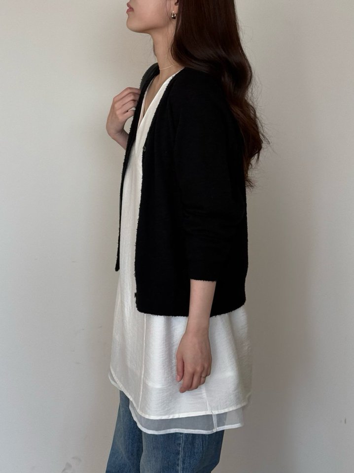 Amygrace - Korean Women Fashion - #womensfashion - Aangel V Cardigan - 9
