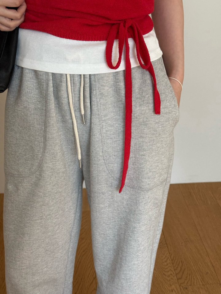 Amygrace - Korean Women Fashion - #womensfashion - House Pocket Banding Pants - 2