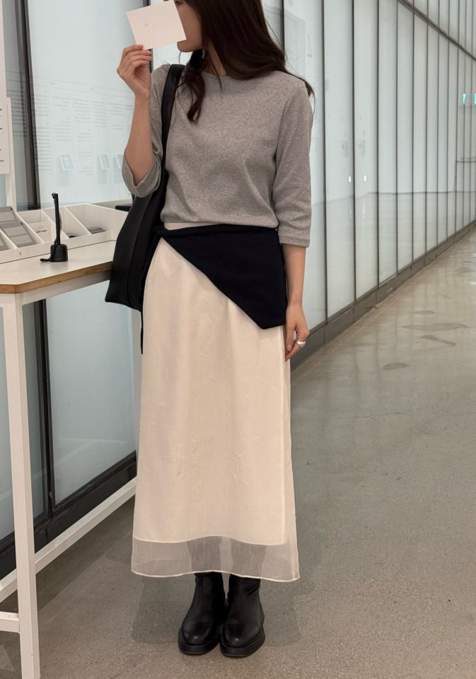 Amygrace - Korean Women Fashion - #womensfashion - Mini Midi Sleeved Tee