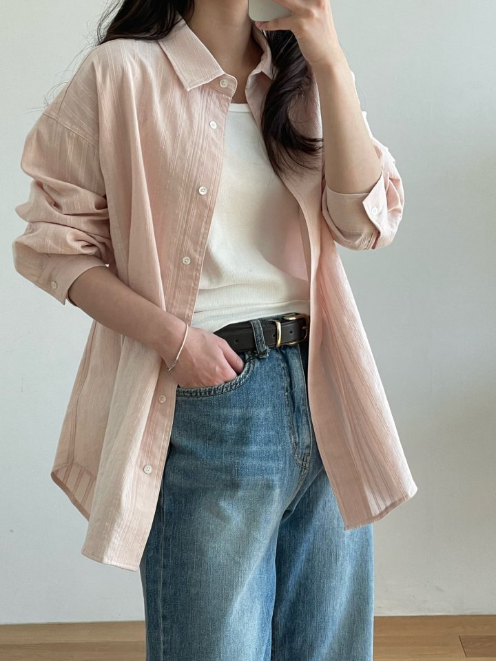 Amygrace - Korean Women Fashion - #womensfashion - Finger Cotton Shirts - 2