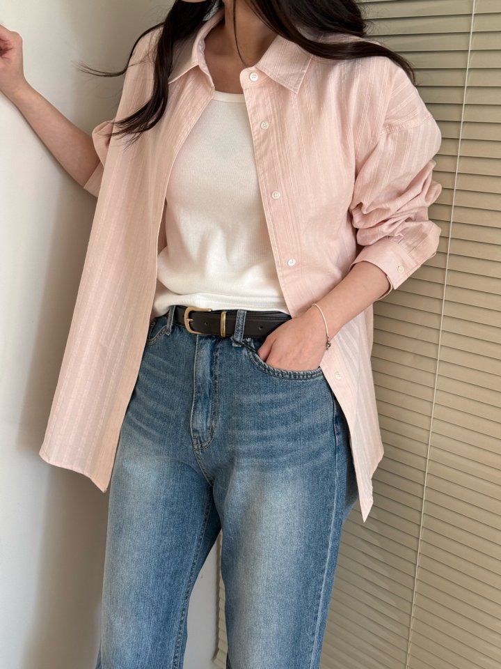 Amygrace - Korean Women Fashion - #momslook - Finger Cotton Shirts - 4