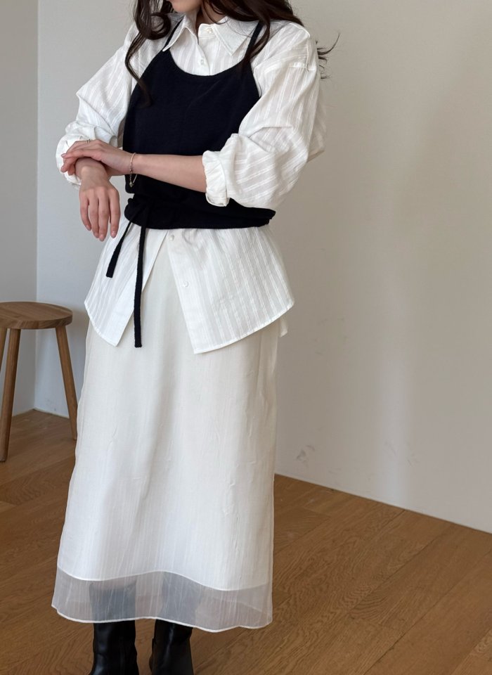Amygrace - Korean Women Fashion - #womensfashion - Finger Cotton Shirts - 8