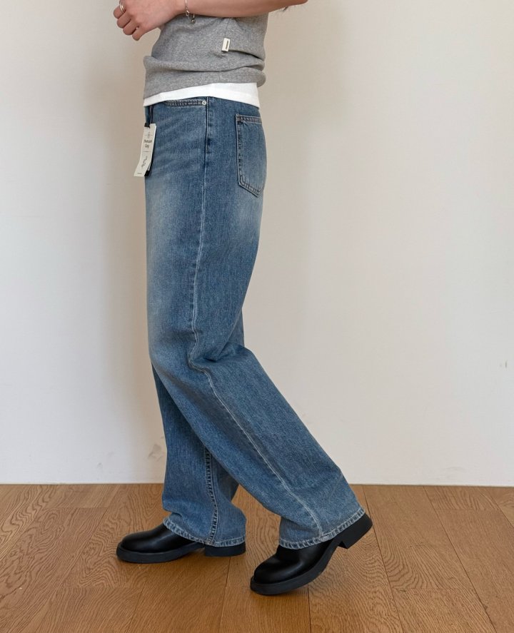 Amygrace - Korean Women Fashion - #momslook - Jackson Denim Pants - 4
