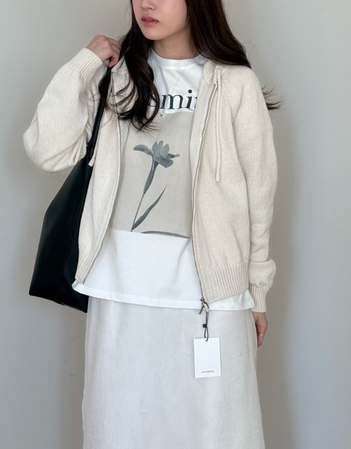 Amygrace - Korean Women Fashion - #womensfashion - Smith Print Tee - 2