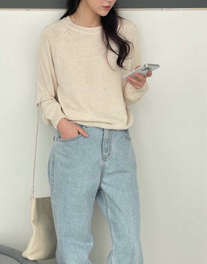 Amygrace - Korean Women Fashion - #womensfashion - Monne Raglan Knit Pullover - 11