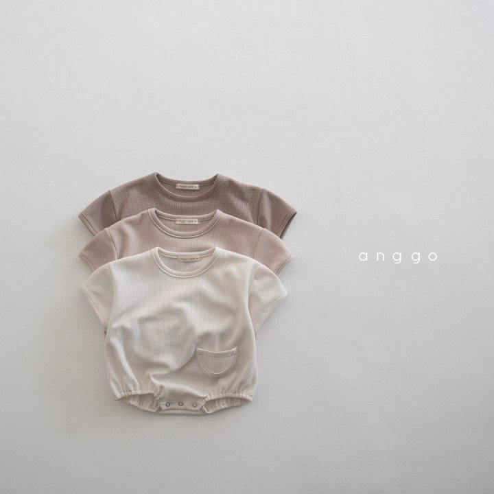 Anggo - Korean Baby Fashion - #babyboutiqueclothing - Bebe Waffle Romper - 3