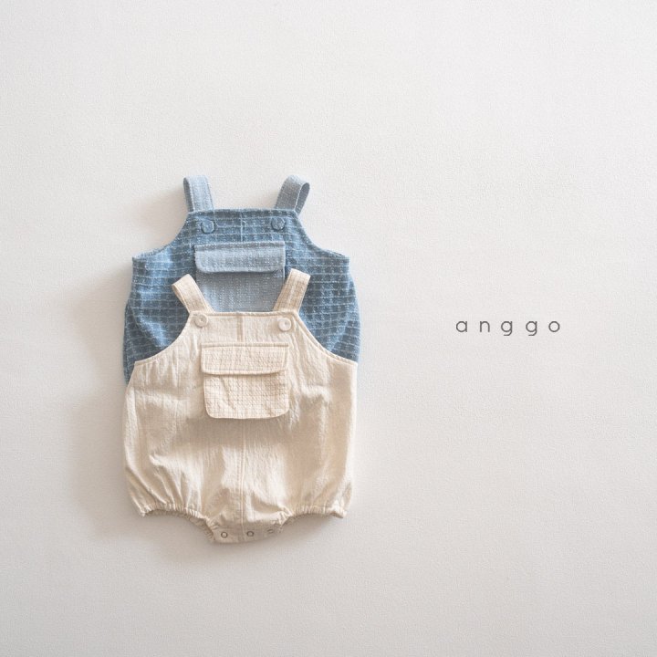 Anggo - Korean Baby Fashion - #babyclothing - Bebe Sand Overall Romper - 7