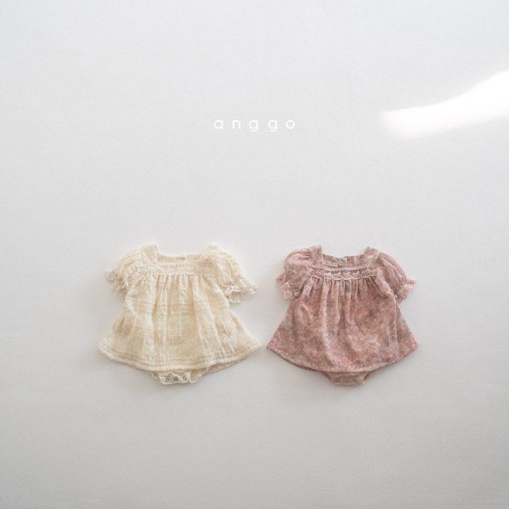 Anggo - Korean Baby Fashion - #babylifestyle - Bebe Strawberry Cream Romper - 3