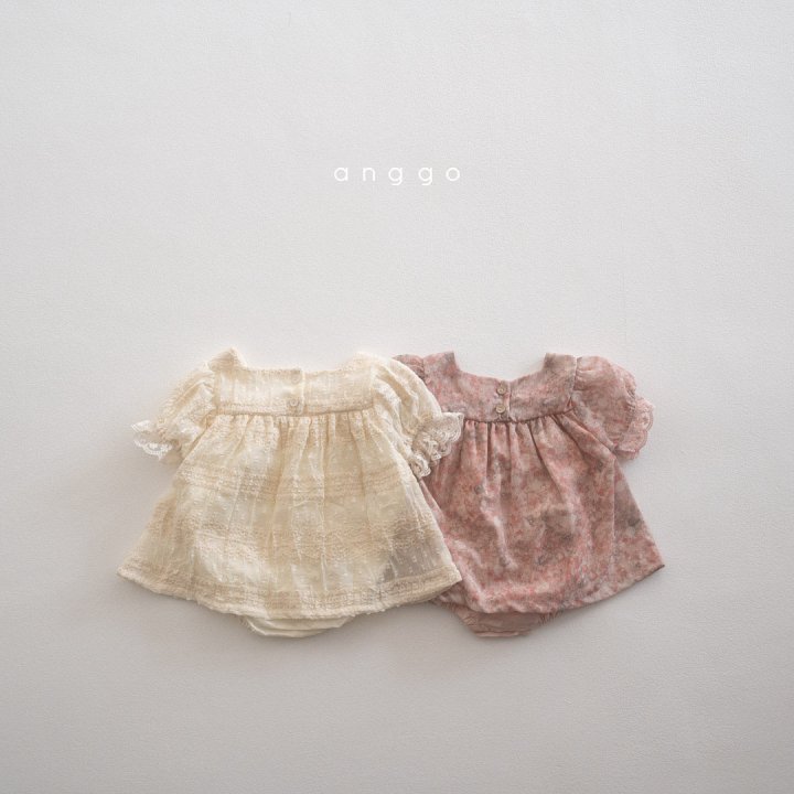 Anggo - Korean Baby Fashion - #babywear - Bebe Strawberry Cream Romper - 7