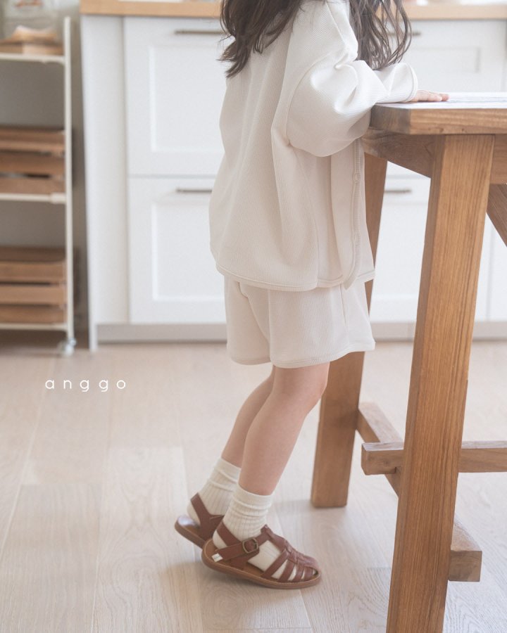 Anggo - Korean Children Fashion - #Kfashion4kids - Waffle Pants - 5