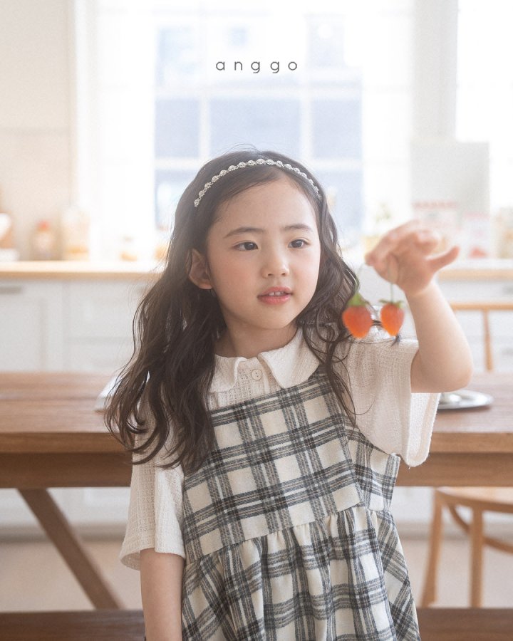 Anggo - Korean Children Fashion - #childofig - Wafer Collar Tee - 7