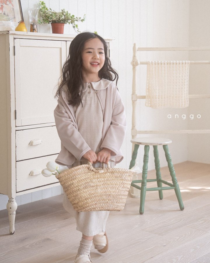 Anggo - Korean Children Fashion - #childofig - Wafer Collar Tee - 8