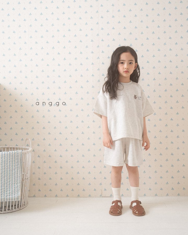 Anggo - Korean Children Fashion - #prettylittlegirls - Bear Tee - 4
