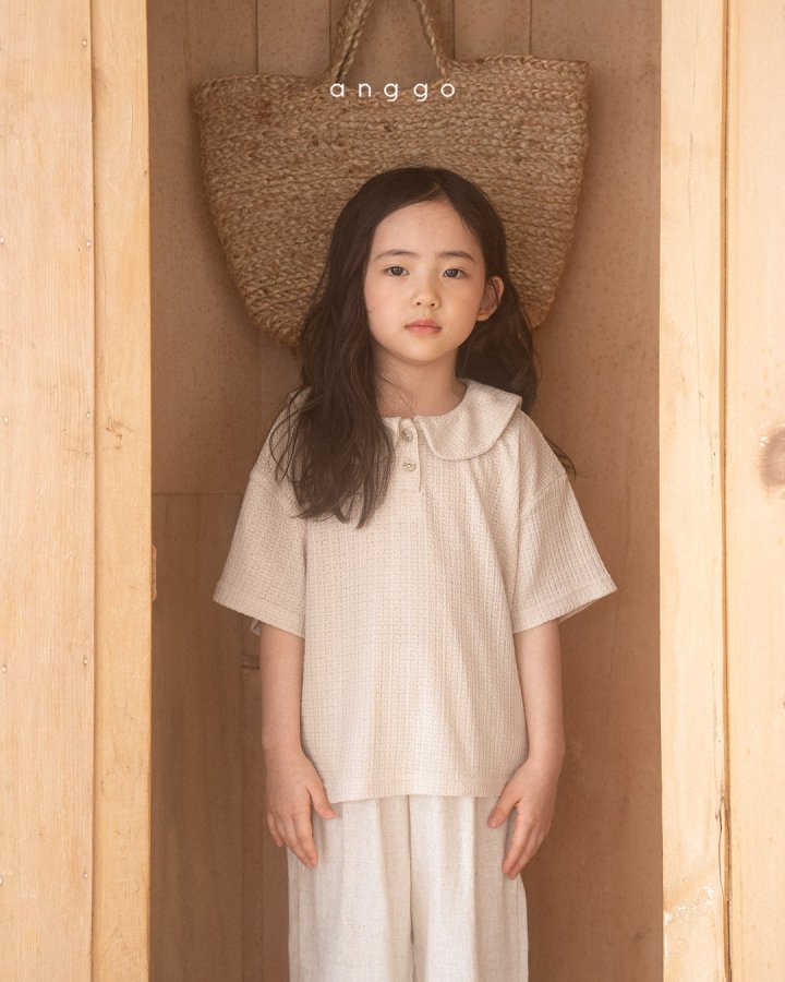 Anggo - Korean Children Fashion - #childrensboutique - Wafer Collar Tee - 9
