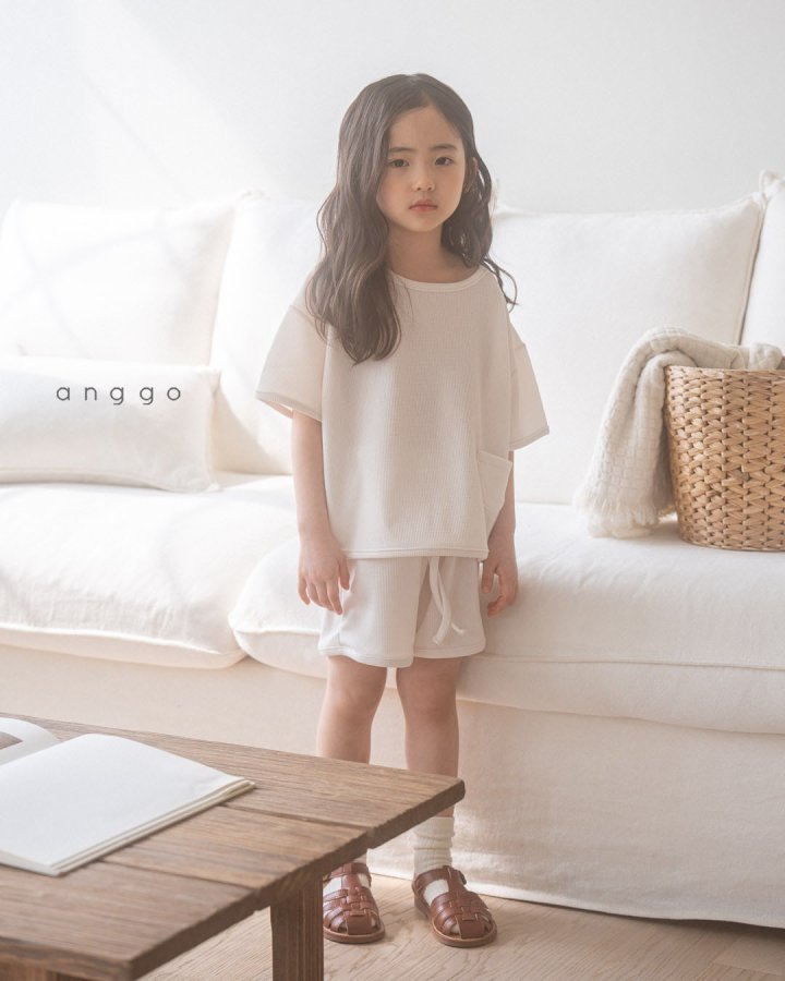 Anggo - Korean Children Fashion - #childofig - Waffle Tee - 4