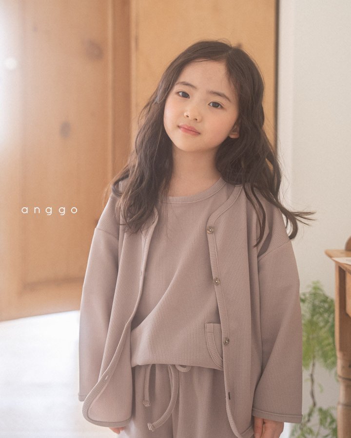 Anggo - Korean Children Fashion - #discoveringself - Waffle Tee - 6
