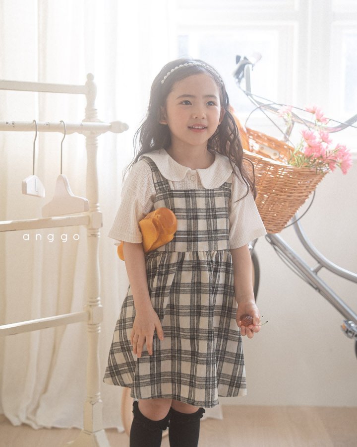 Anggo - Korean Children Fashion - #littlefashionista - Wafer Collar Tee - 3