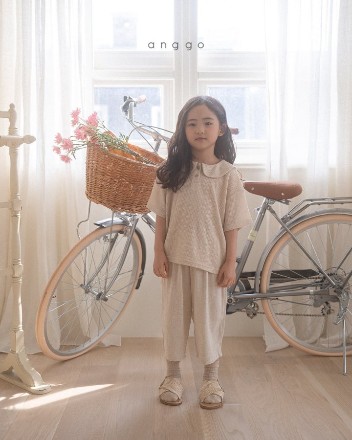 Anggo - Korean Children Fashion - #littlefashionista - Wafer Collar Tee - 4