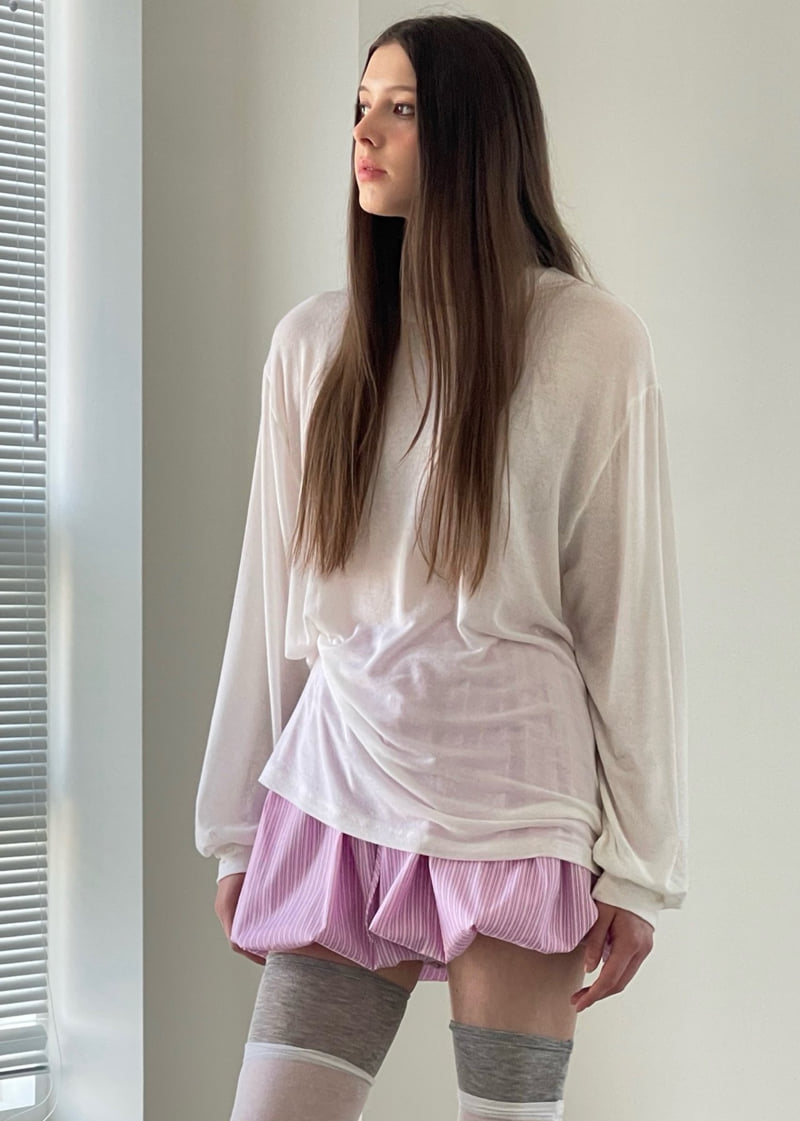 Another Avenue - Korean Women Fashion - #momslook - Pumpkin Stripe Shorts