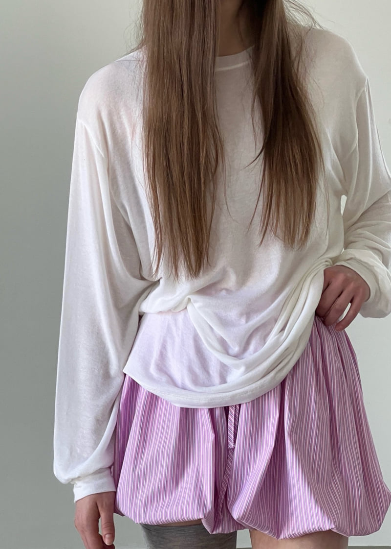 Another Avenue - Korean Women Fashion - #momslook - Pumpkin Stripe Shorts - 3