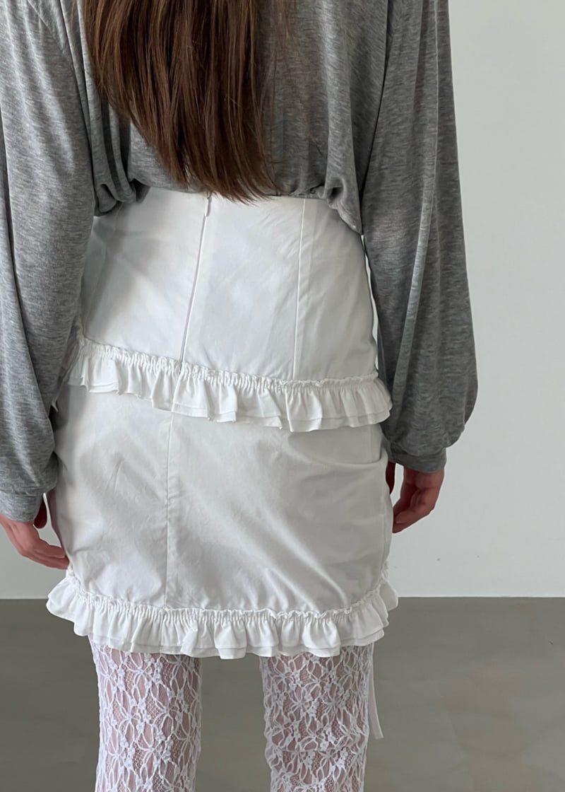 Another Avenue - Korean Women Fashion - #momslook - Jenny Frill Skirt - 2
