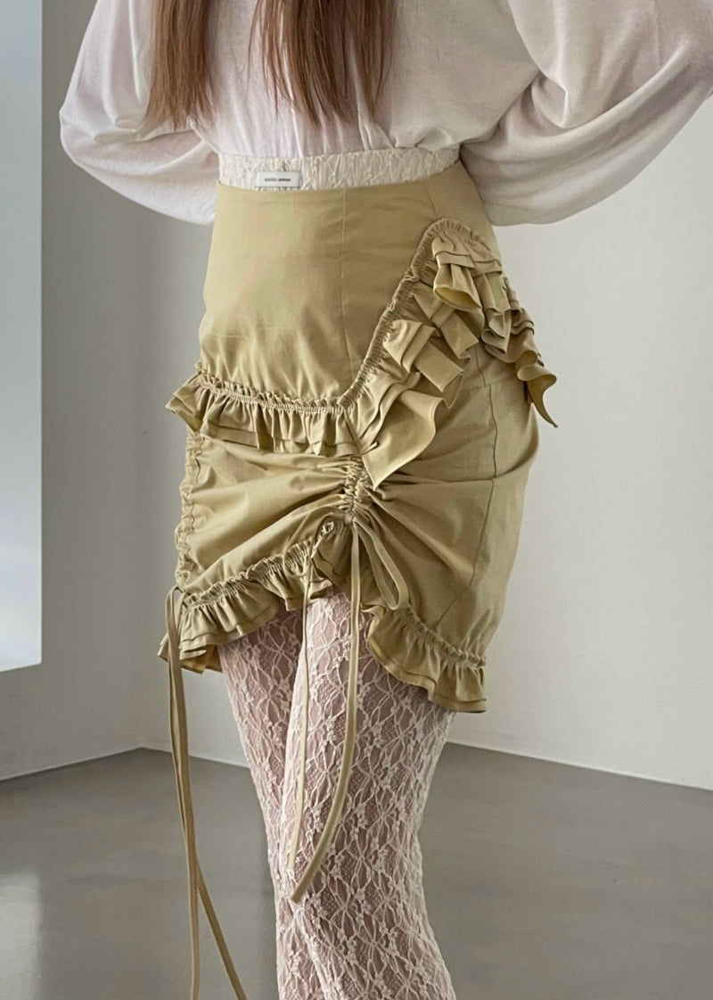 Another Avenue - Korean Women Fashion - #momslook - Jenny Frill Skirt - 6