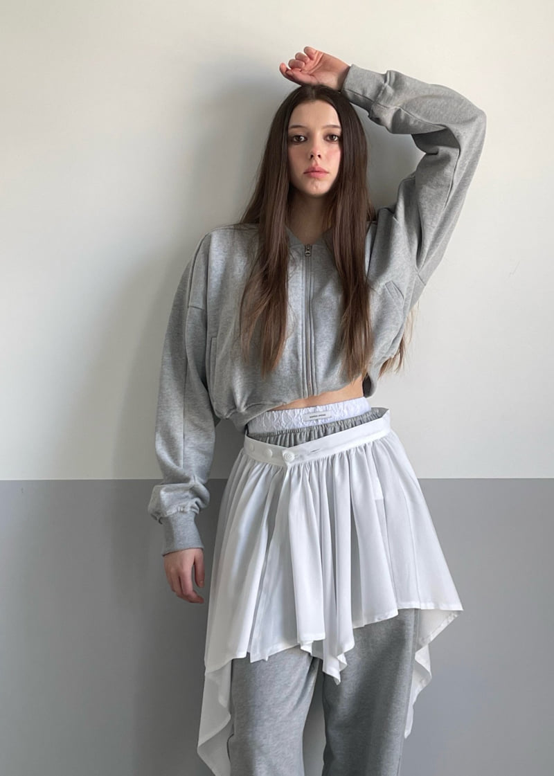 Another Avenue - Korean Women Fashion - #momslook - Unbalance Wrap Skirt - 7