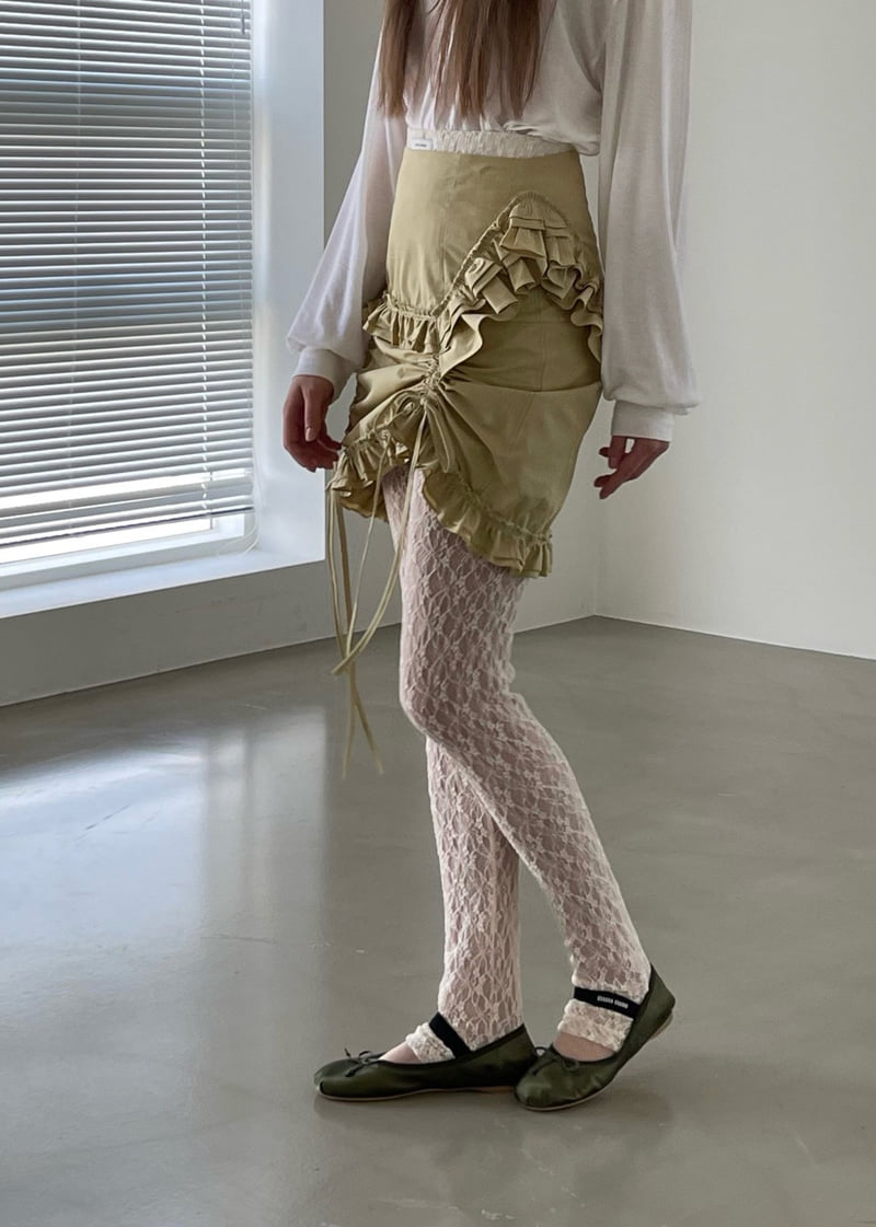 Another Avenue - Korean Women Fashion - #momslook - Lace Leggings - 4