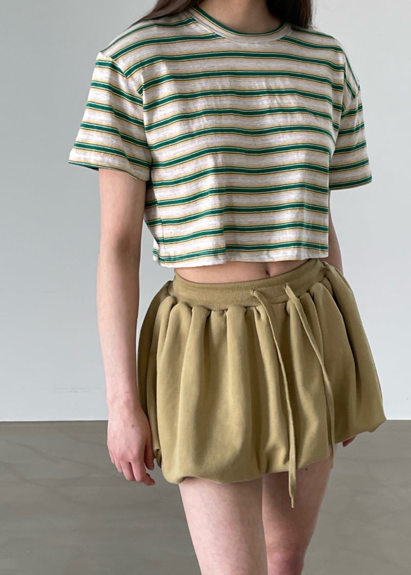 Another Avenue - Korean Women Fashion - #momslook - Jay Pad Crop Tee - 11