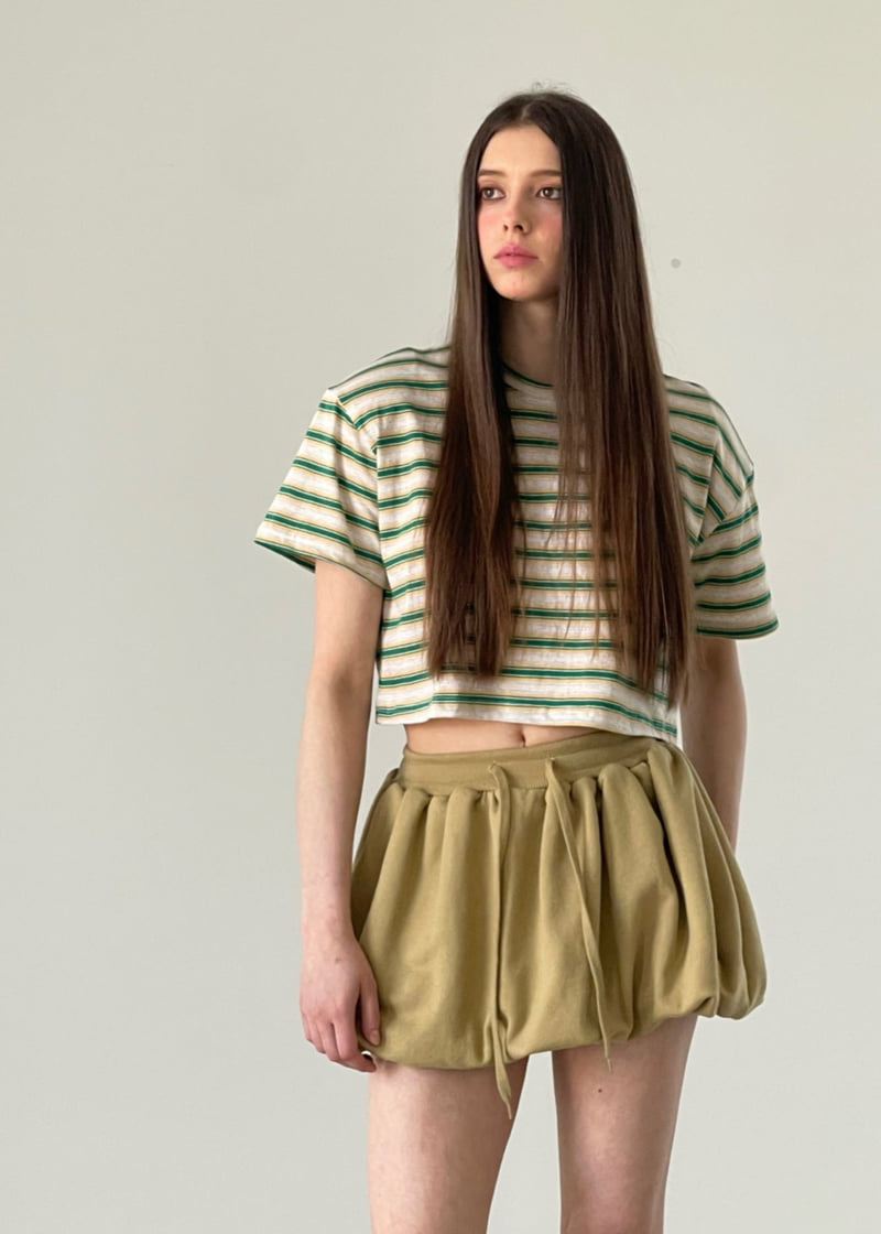 Another Avenue - Korean Women Fashion - #momslook - Jay Pad Crop Tee - 9