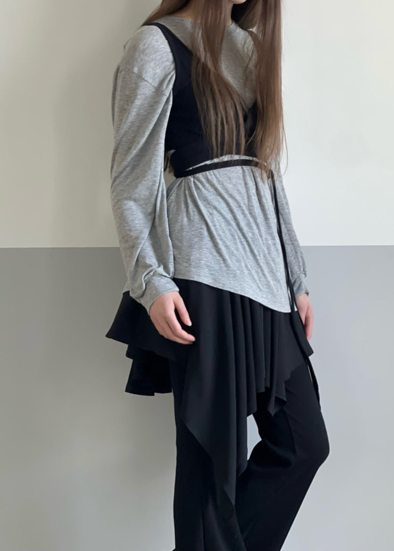 Another Avenue - Korean Women Fashion - #pursuepretty - Unbalance Wrap Skirt - 11