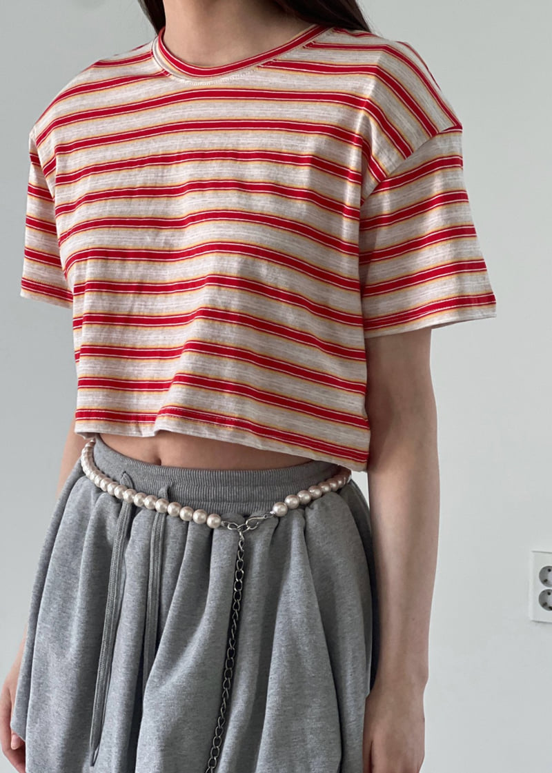 Another Avenue - Korean Women Fashion - #pursuepretty - Jay Pad Crop Tee - 3