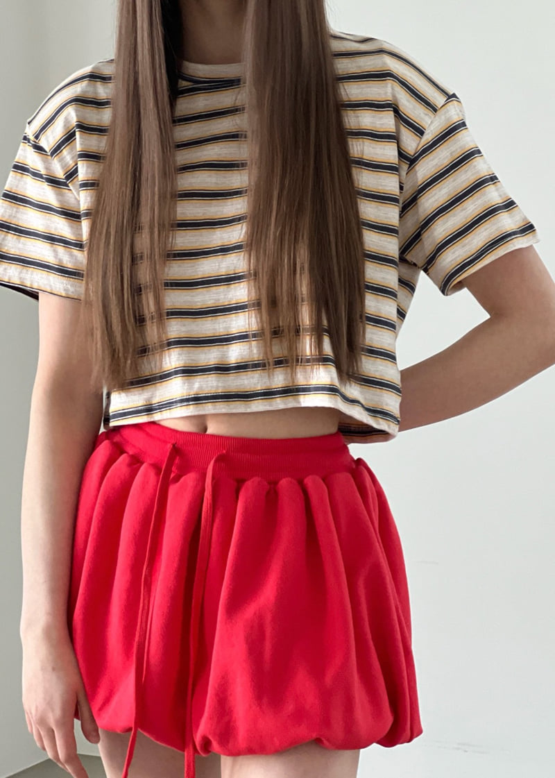 Another Avenue - Korean Women Fashion - #romanticstyle - Jay Pad Crop Tee - 5