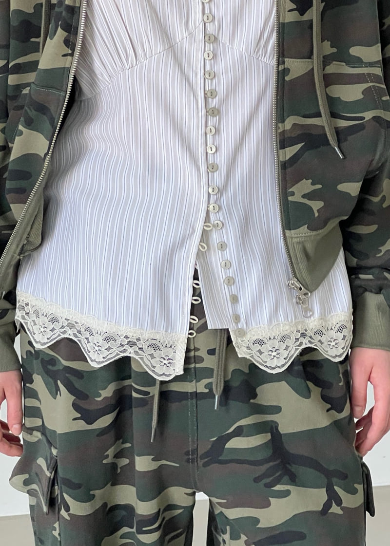 Another Avenue - Korean Women Fashion - #womensfashion - Hub Lace Sleeveless Blouse - 2
