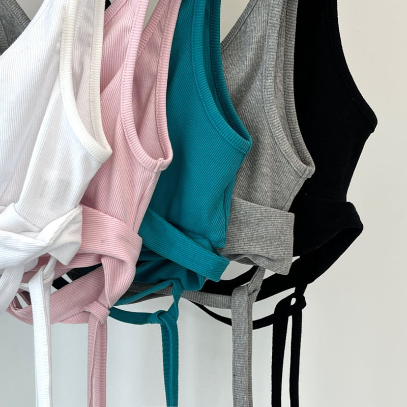 Another Avenue - Korean Women Fashion - #womensfashion - Balance Wrap Sleveless Tee - 12